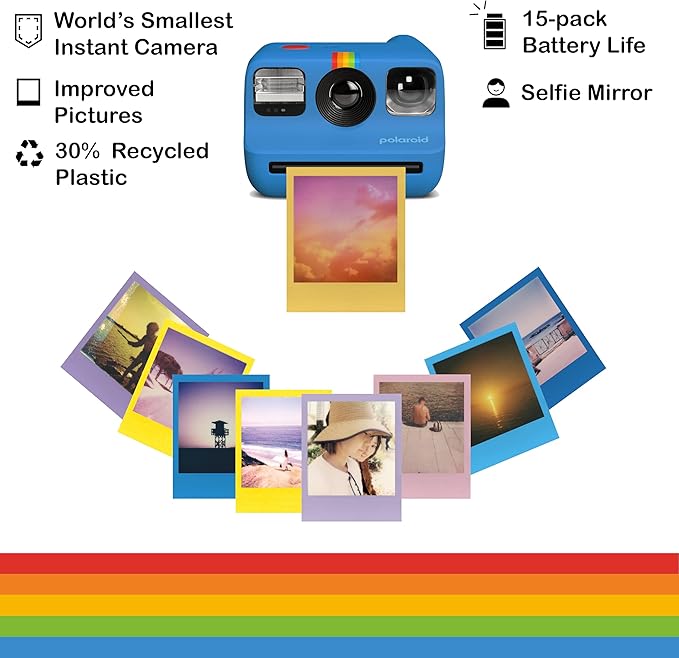 Polaroid Go Generation 2 - Mini Instant Film Camera - Blue (9147) - Only Compatible with Go Film