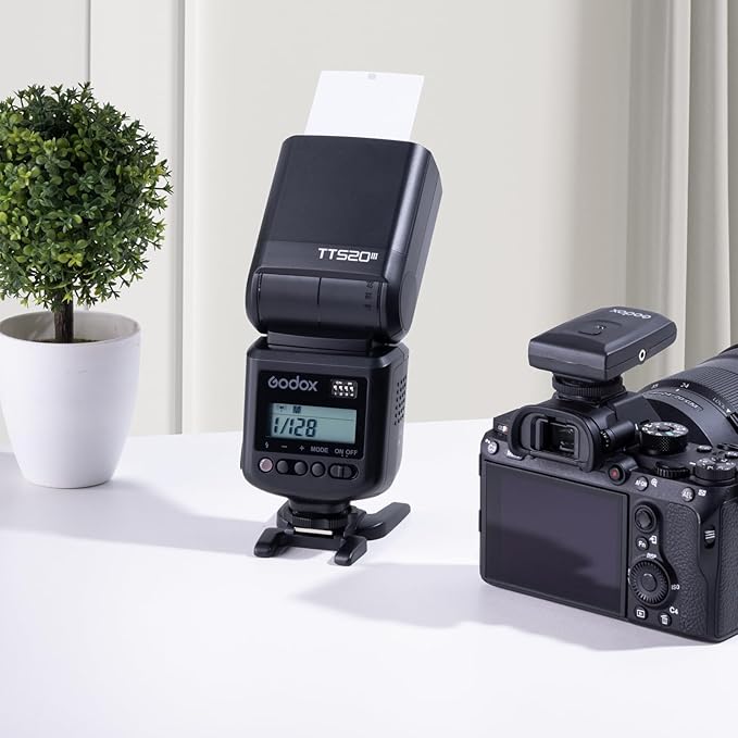 Godox TT520III TT520 III Camera Flash, Universal Hot Shoe Flash, GN33 Manual Flash with RT-16 Wireless Transmitter, Compatible for Canon Nikon Sony Pentax Olympus Fuji Panasonic Camera with Hot Shoe