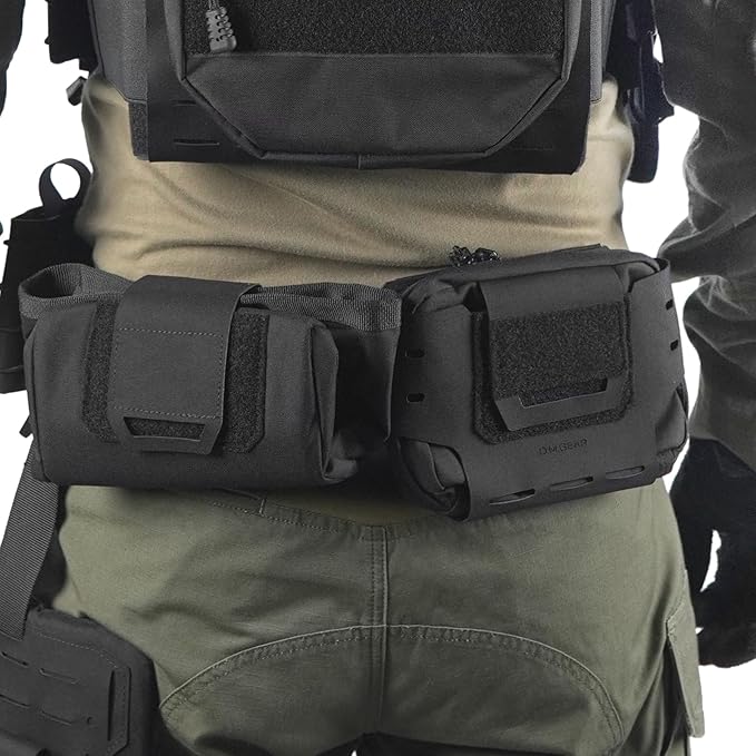 D.M.GEAR MOLLE Pouch Tactical Admin Pouch Belt EDC Tool Organizer Zippered Utility Waist Pack 8.2"x6.3"x1.2"