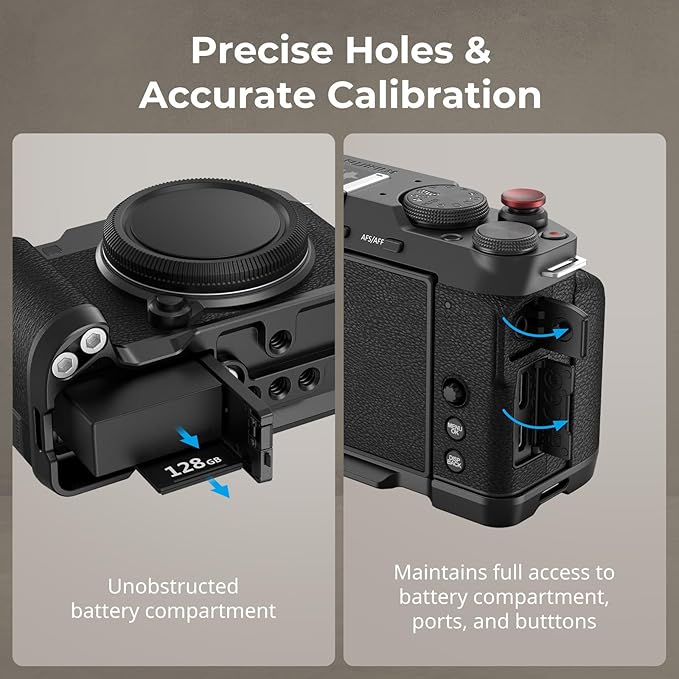 SmallRig Thumb Grip with Hot Shoe Cover for FUJIFILM X-M5 + X-M5 Handgrip L-Shape Grip