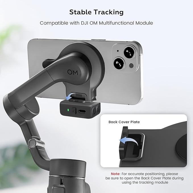 OM Magnetic Mount for DJI Osmo Mobile 8/7P/7 Gimbal Stabilizer, Double-sided Magnetic Quick-Release Mount Retractable Extension for MagSafe Phone Compatible with OM Multifunctional Tracking Module