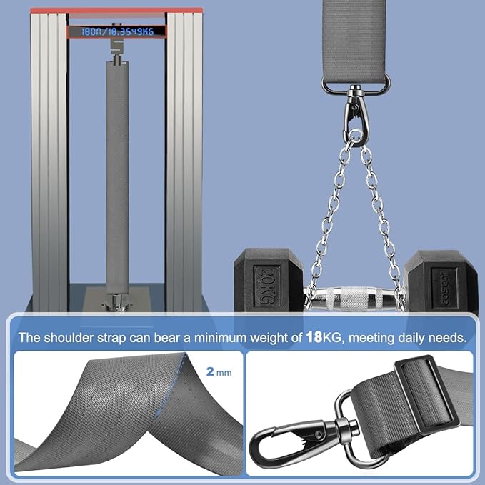 ZINZ Fixed Pad Bag Strap 60 inch Belt with Cushion Breathable Pad,Durable Strap with Double Adjustable Buckle and Metal Hooks
