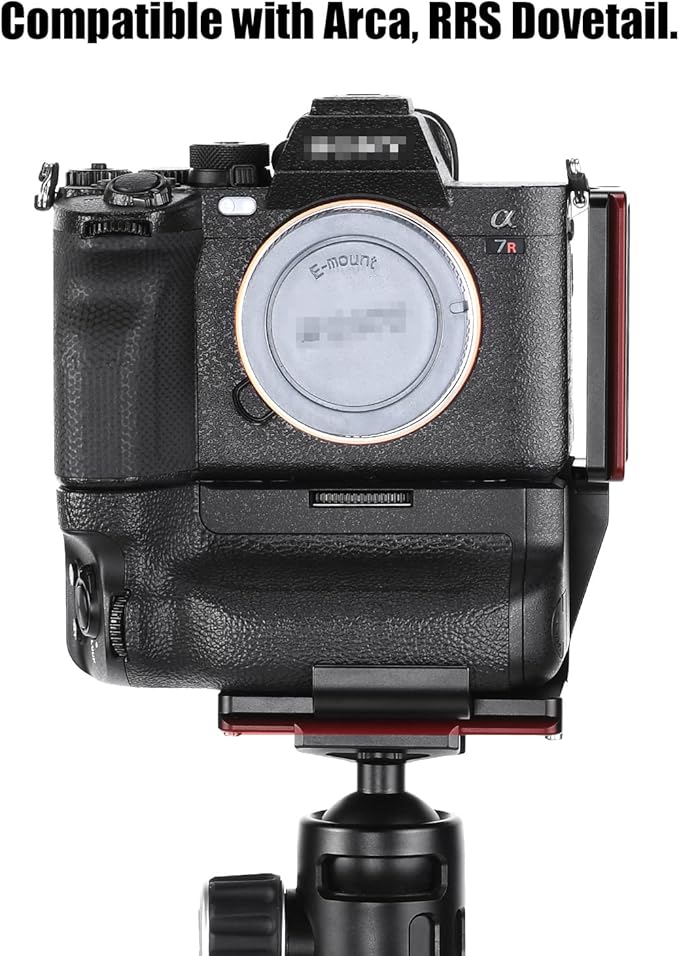 SUNWAY L-Bracket for Sony a7r V/a1/a7s3/a9 ii/a7r iv Camera with Vattery Grip VG-C4EM, Arca Swiss Quick Release L Plate, PSL-a7rvg