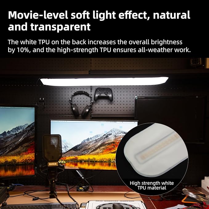 INKEE 20W Handheld LED Tube Light 35.5''/90cm, Bi-Color TPU Inflatable Video Light,2700K-6500K CRI95+, Photography Light Easy to Power with Type-C,for Studio Photography Video Recording, GC20