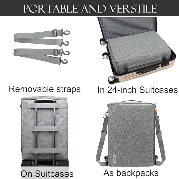 svatin Camera Insert Bag,Shockproof &Pressure-proof Dual Opening Padded Camera Lens Cube Case Backpack,Digital DSLR SLR Mirrorless Cameras Accessories Storage Pouch for Canon,Nikon,Sony(XL)