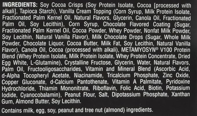 MET-Rx Big 100 Protein Bar, Meal Replacement Bar, 32G Protein, Super Cookie Crunch, 3.52 Oz (Pack of 9)