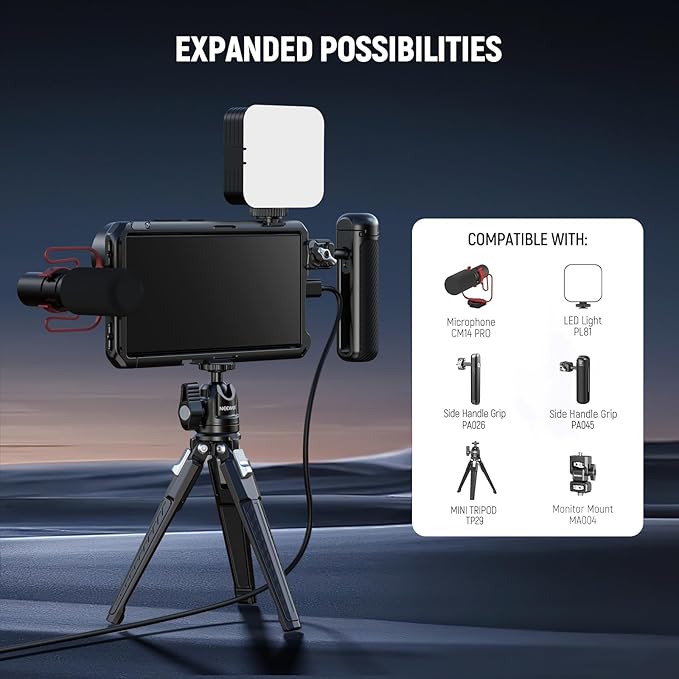 NEEWER S24 Ultra Phone Cage with 67mm Filter Adapter, 17mm Lens Backplate, T Mount Lens Adapter, Smartphone Video Rig Stabilizer Compatible with Samsung Galaxy Moment T Series Lenses, PA042