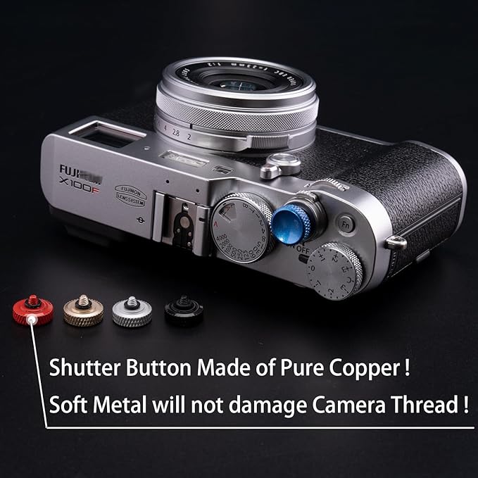 Camera Shutter Button,Soft Shutter Release Button Red(3 Pack)
