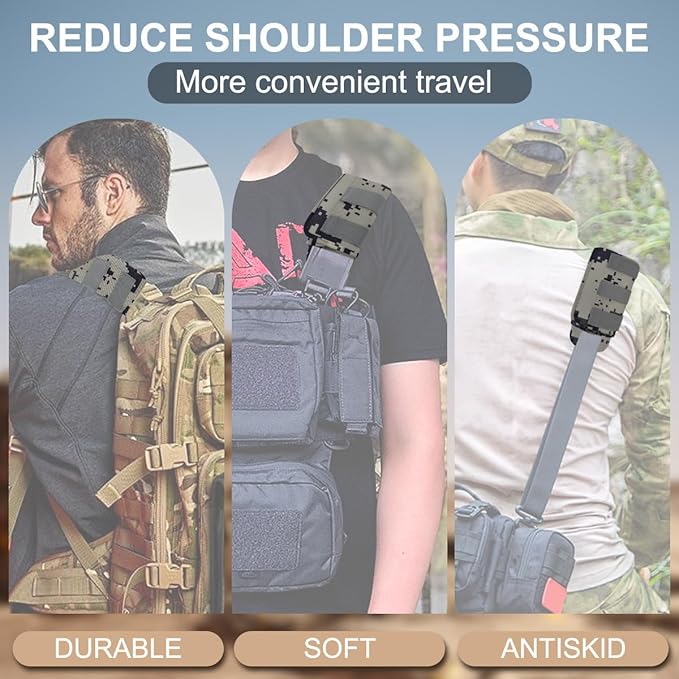 ZINZ 2-Pack Universal Wide Shoulder Pad with Ultra Thick Cushion for Bag Luggage Backpack Bag Crossbody
