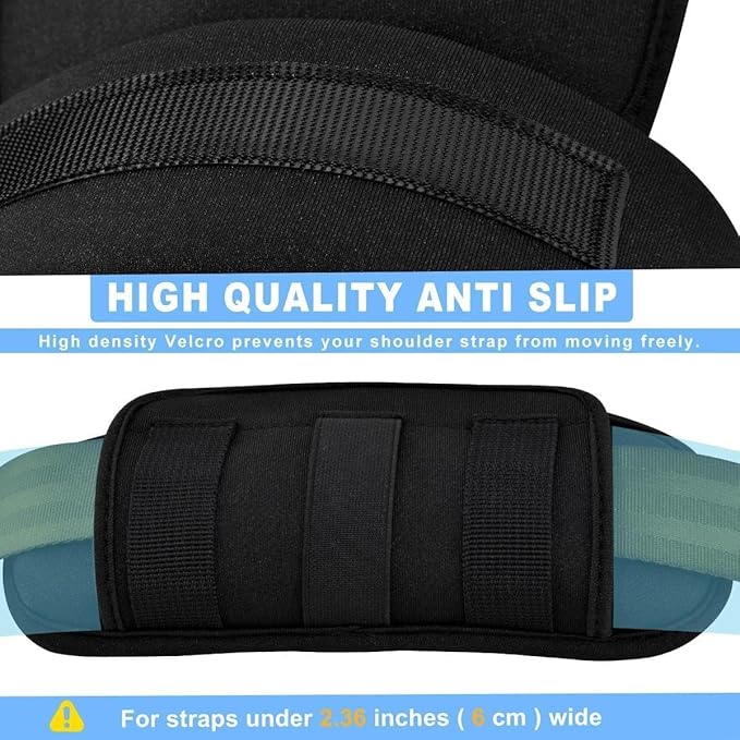 ZINZ 2-Pack Tactical Shoulder Pad, Ultra-Thick Comfort Cushion for Vest Straps, Backpacks, Breathable & Shock-Absorbing,Black