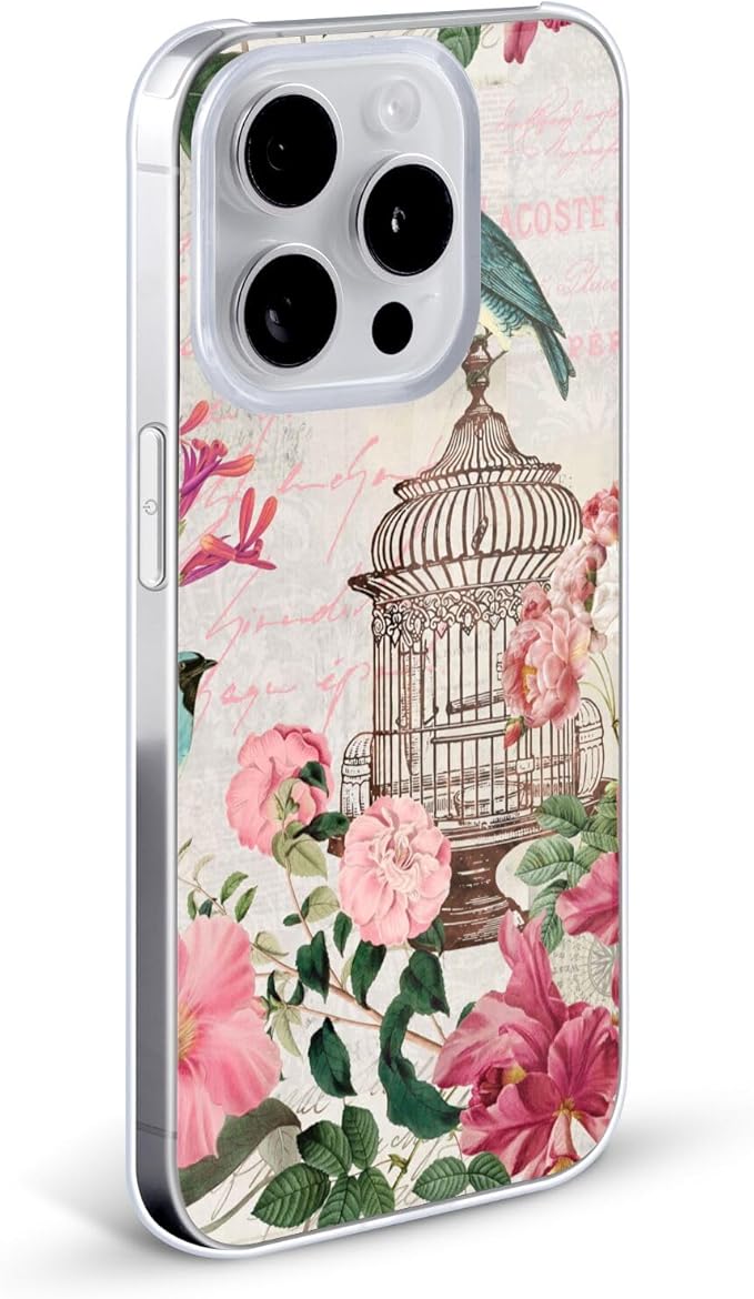 Head Case Designs Officially Licensed LebensArt Birdcage Master Birds and Floral Hard Back Case Compatible with Apple iPhone 15 Pro Max