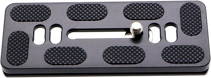 PU-100 100mm Universal Quick Release QR Plate with D-Ring Screw for Tripod Monopod Ball Head DSLR Camera, Arca-Swiss Compatible