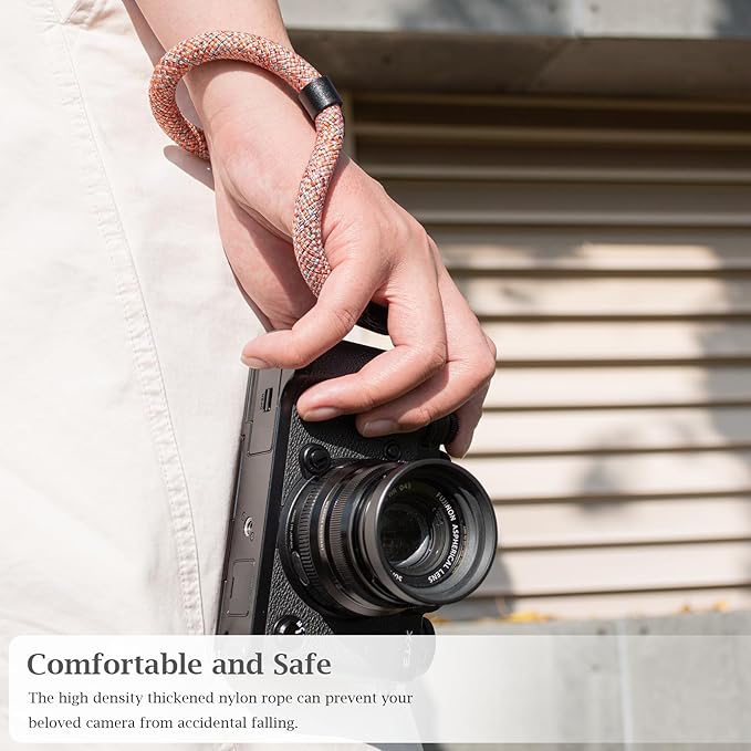 VOVMOEYA Rope Camera Wrist Strap,Camera Hand Strap Compatible with A6400 A6000 A7 IV,for Fujifilm X100V for Nikon Zf Z30 for Canon EOS R6 R7 R8 R10 Camera Wrist Straps for dslr