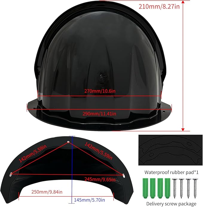 Universal Security Camera Cover Shield for LED Lights/Nest/Ring/Arlo/Dome/All Outdoor Security Camera, Cameras rain Cover Dome/Bulletlfo
