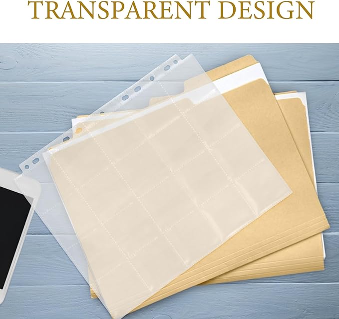 30pcs Acid-Free Film Negative Sleeves 7-Horizontal Strip 210-slot Binder Pages for Photo Storage and Archival, Compatible Standard Ring Binders, Protective Film Strip Holders