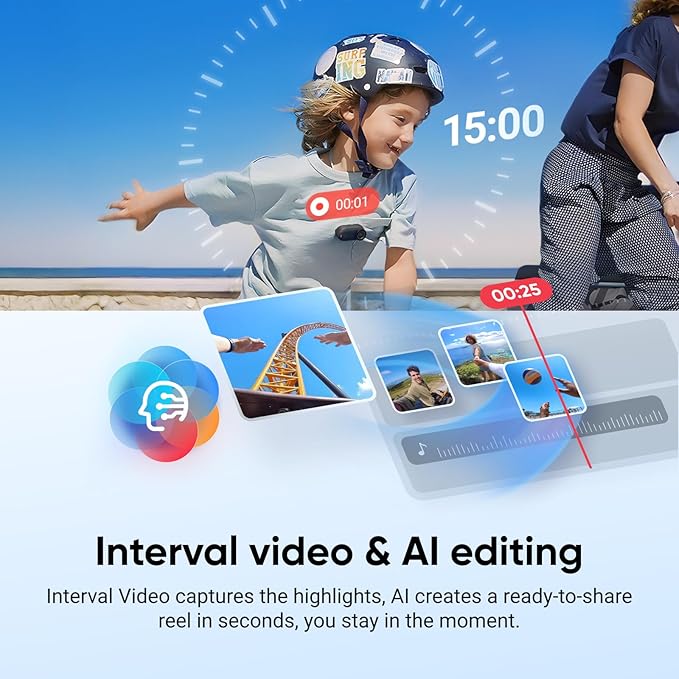 Insta360 GO 3S Cycling POV Bundle - 128 GB Black 4K Tiny Portable Vlogging Camera, Hands-Free POVs, Mount Anywhere, Stabilization, 140 Min Battery Life, 10m Waterproof, Pet POV, Black