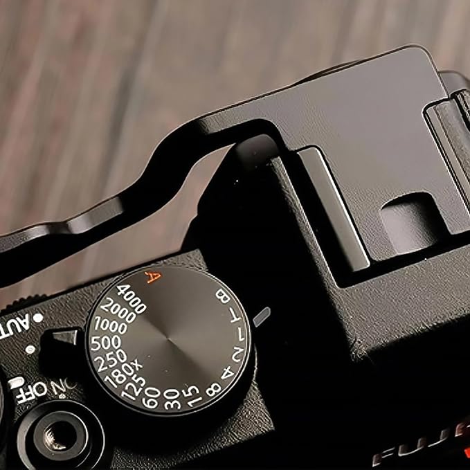Metal Thumb Up Grip for for Fuji Fujifilm XT50 XT5 XT4 XT3 XT30 XT2 XT20 XT10 Digital Camera Hot Shoe Thumb Hand Grip Accessories (Black)