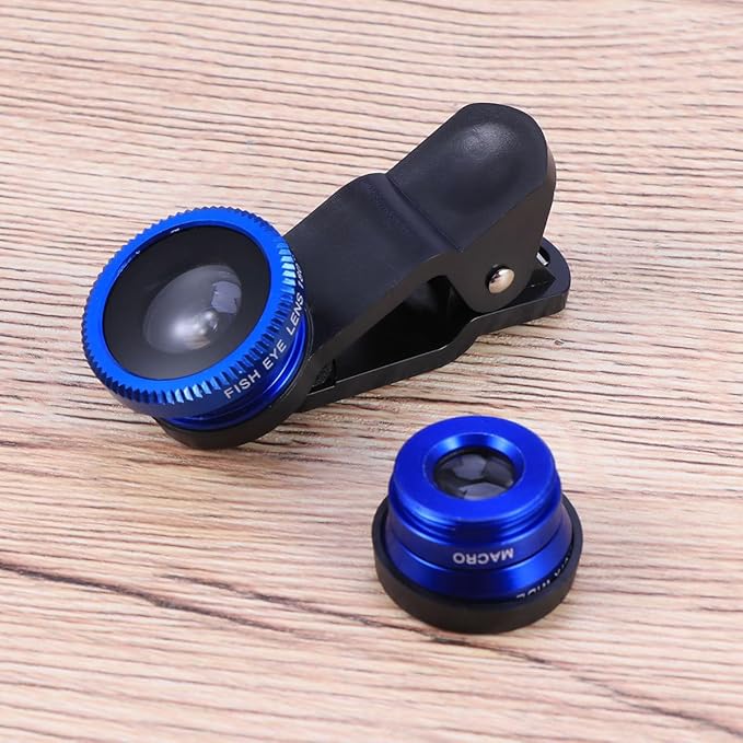 ibasenice 3 in 1 Phone Camera 0. 67x Wide Angle Macro Lens 180 Degree Fisheye Clip-on Professional for Smartphones