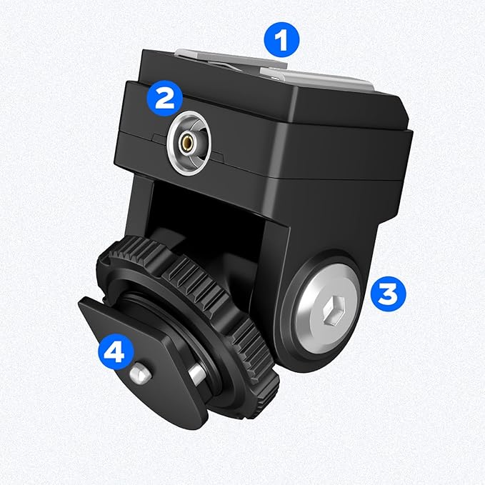 PIXEL Standard Hot Shoe Adapter with Extra PC sync Connection Port & 3.5mm Mini Phone Connection Port for Connecting Cameras to Additional Off-Camera Flash,Studio Light,Strobes or Other Accessories