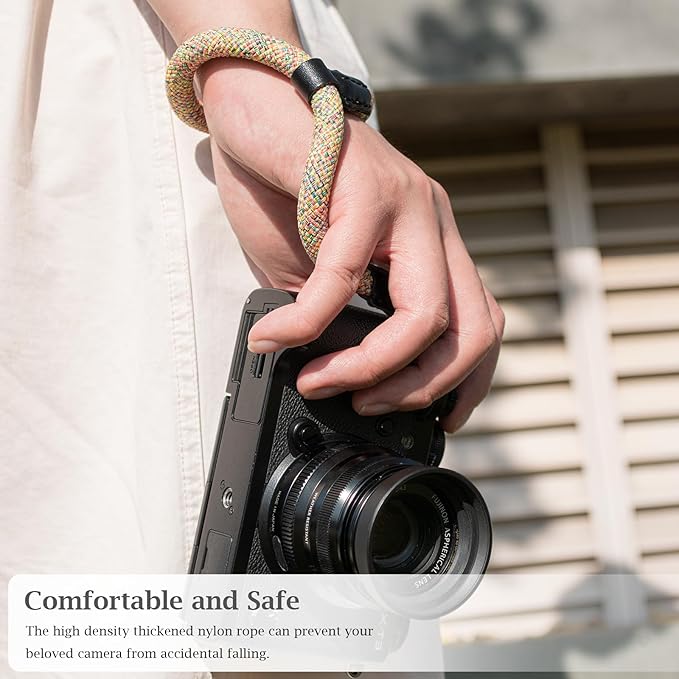 VOVMOEYA Rope Camera Wrist Strap,Camera Hand Strap Compatible with A6400 A6000 A7 IV,for Fujifilm X100V for Nikon Zf Z30 for Canon EOS R6 R7 R8 R10 Camera Wrist Straps for dslr