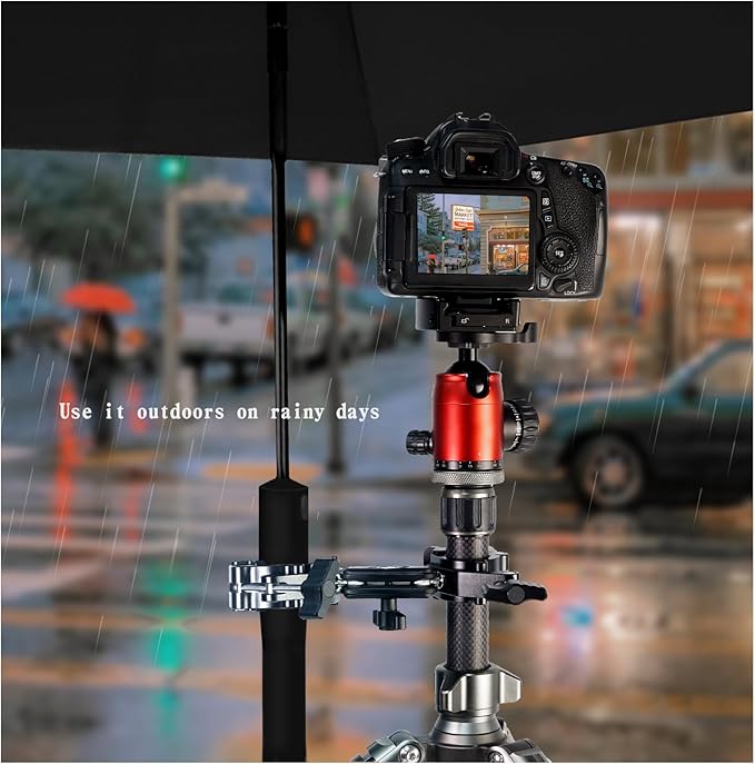 FIFIELD Double Super Clamp Camera Mount with Magic Arm, Desk Studio Light Holder, Ball Head Adapter for Photo Studio Light Stand, Photography Reflector, Photo Boom Stand, Cross Bars