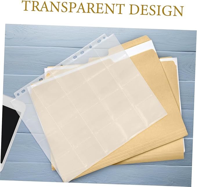 DOITOOL 30pcs Acid Negative Film Sleeves for Organizing Film Negatives Horizontal Strips Slots Storage for Photographers