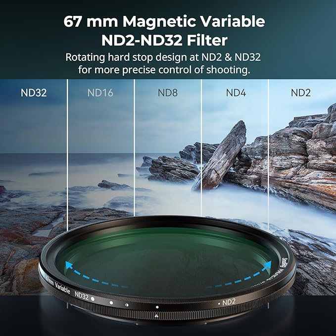 Bundle: SMALLRIG 1.33X Anamorphic Lens for Mobile Phone 4590+ SmallRig 5-in-1 Magnetic 67mm Lens Filter Kit for Phone and Camera 4726