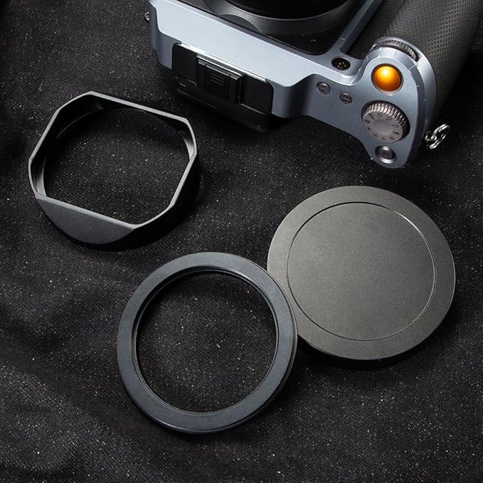 XCD 4/45 Metal Square Lens Hood (with Cover), Suitable for Hasselblad XCD 45mm f/4 P Camera Accessories (Black)