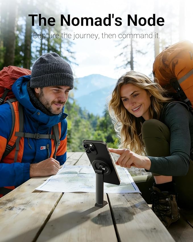 Phone Tripod, Tripod for iPhone with Remote & Strong Magnetic Holder for Magsafe, Stable Cell Phone Tripod for Video Recording, Essential Tripod & Monopod Accessories for iPhone/Android