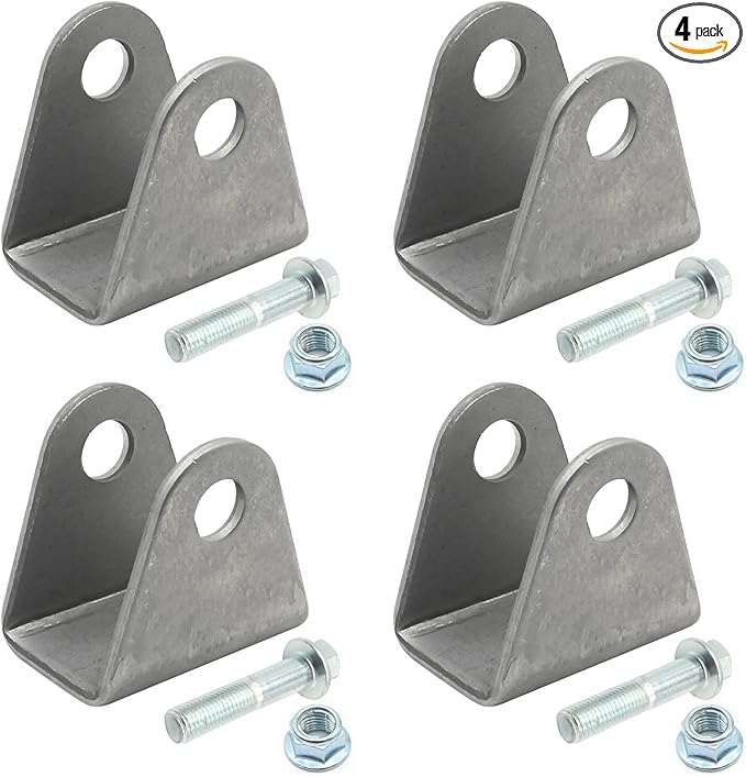 4Pcs Shock Mount, Steel Base Shock Absorption Suspension Bracket Mounting, Replacement for Motorcycle Dirt Pit Bike ATV Go Kart