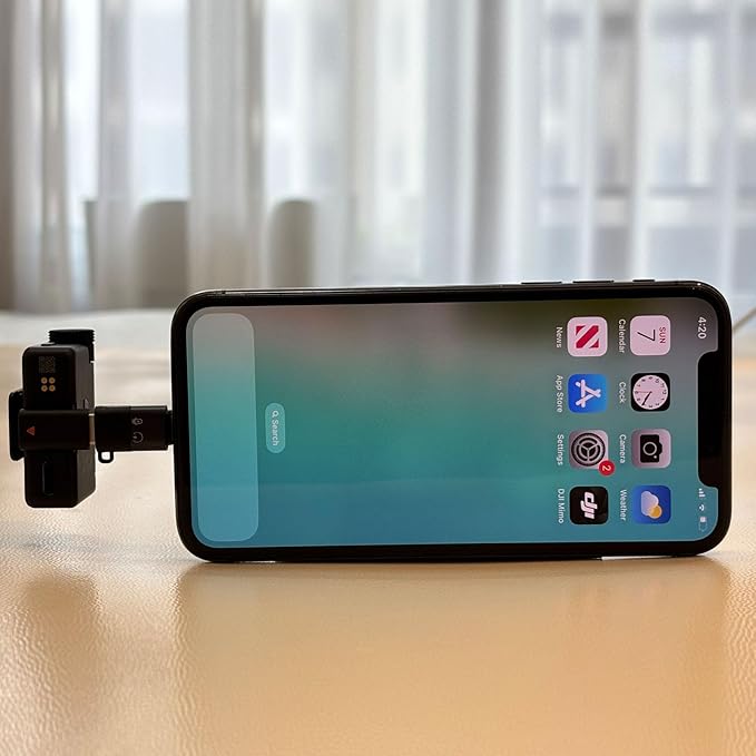 for DJI Mic Mini Mobile Phone Adapters for iPhone 14 13 12 11 Smartphone/PC/Mac Connector Accessories Wireless Microphone Receiver (2 Pack)