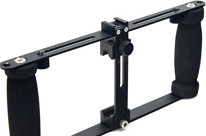 Glide Gear DM100 All Metal Professional Smartphone iPhone Mount Video Teleprompter Adapter Holder Shooter Camera Rig Phone Video-Maker Film-Maker Videographer for All Smartphones
