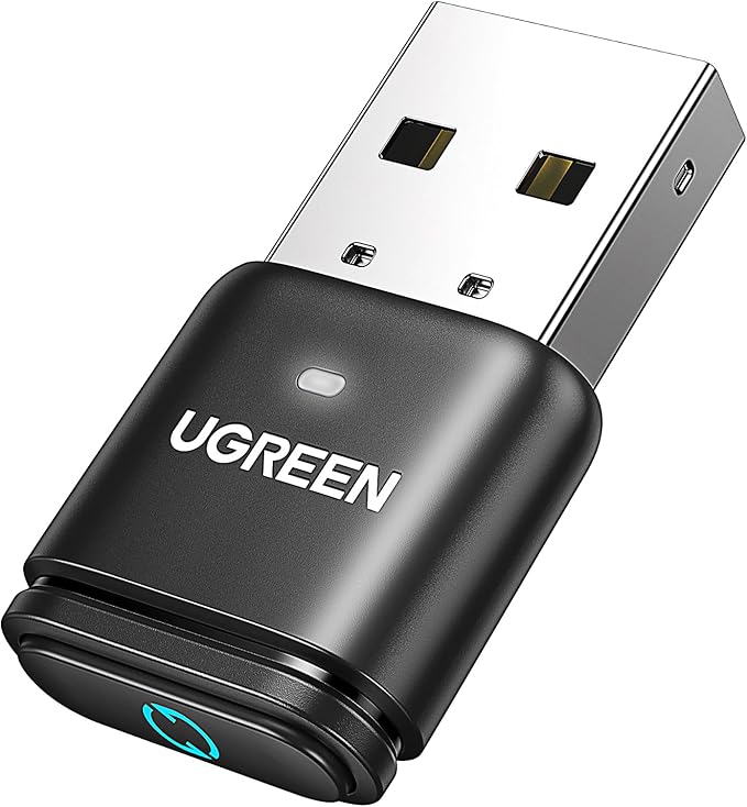 UGREEN Bluetooth 5.3 Adapter for PS4 PS5 USB Audio Transmitter APTX Connecting Bluetooth Headphones to PS5, PS4, Switch, PC, Wireless Audio Adapter (Plug & Play)