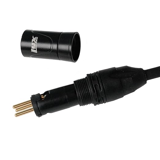 LyxPro 50 Feet XLR Microphone Cable Balanced Male to Female 3 Pin Mic Cord for Powered Speakers Audio Interface Professional Pro Audio Performance and Recording Devices - Orange