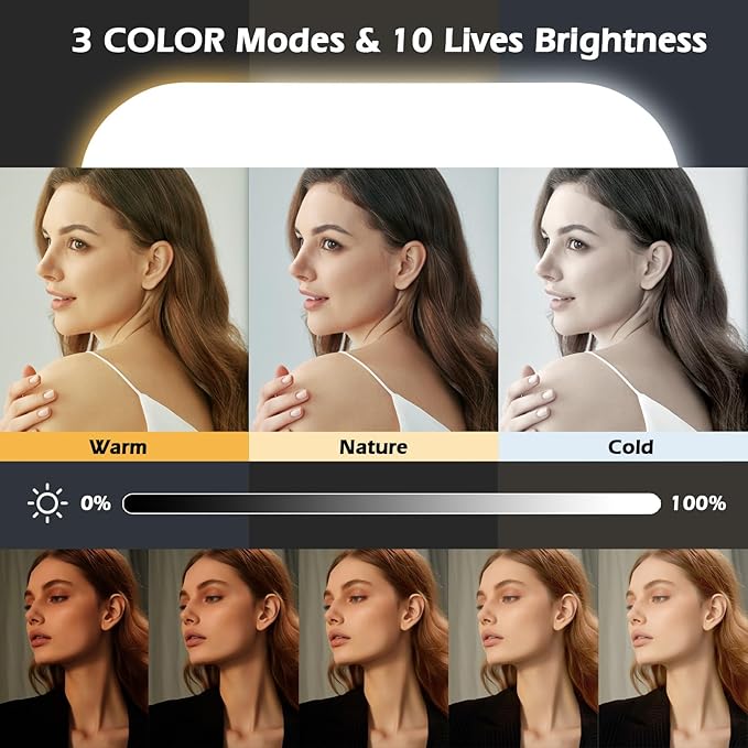 Portable Ring Light,Handheld Selfie Light Kit,LED Phone Video Stabilizer Light with 8000mAh Battery for iPhone Light Video Recording,Camera Video, YouTube, TikTok,Makeup Lights