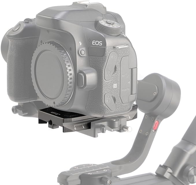 Fotga Camera Quick Release Mount Plate for Zhiyun Crane 2 3 LAB Weebill 2 3 Weebill-S Gimbal Stabilizer,Compatible with Manfrotto 501HDV 503HDV 701HDV MH055M0-Q5 Tripod Ball Head as 501PL Plate