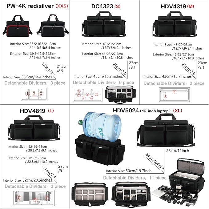 Professional Camera single-Shoulder Bag, Pressure proof &Waterproof DSLR SLR Mirrorless Gadget Case, Cine Cube Bag for Camera Gear, Photographer, Videographer Videomakersfor Z280 FX6 (L)