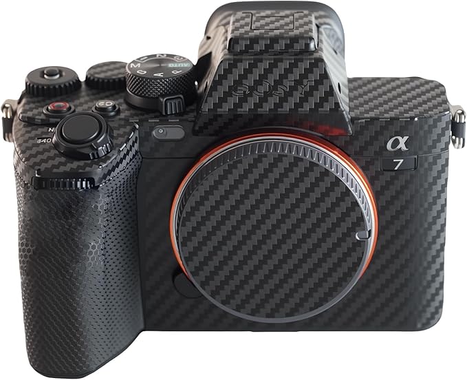 kakotopa Camera Body Protective Film Decorative Sticker Compatible for A7IV(Carbon Fiber Black)-3M Vinyl Wrap,Precision Fit,Full Coverage,Anti-Scratch/Anti-Wear,Removable&No-Residue