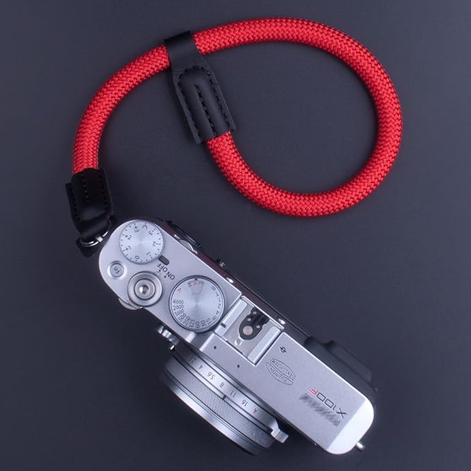 Camera Wrist Strap, Rope Camera Strap Wrist for DSLR SLR Mirrorless Cameras Hand Strap Red