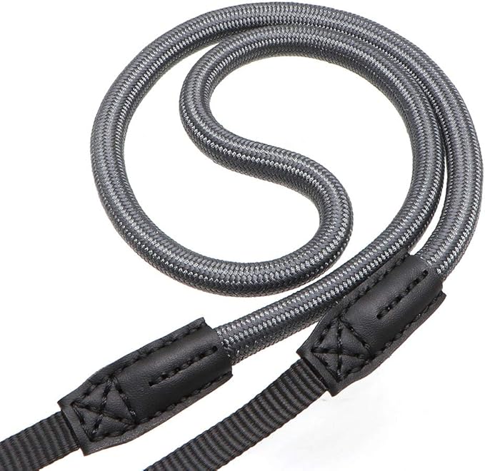 HITHUT Quick Release Camera Neck Strap Shoulder Strap Belt for Mirrorless Digital Cameras Climbing Rope with Quick Release QD Loops Connector with O-Ring Adjustable Length 30-53inch Gray
