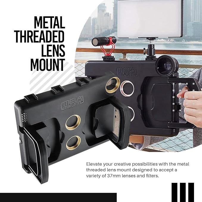 MegaMount Rig Case Video Stabilizer for iPad 10.9 inch (Latest 10th Gen Model) Handheld Tablet Stabilizers w/Swing Handle, Cold Shoe Mounts, Tripod Mount for Videography, Vlogging, Film Making