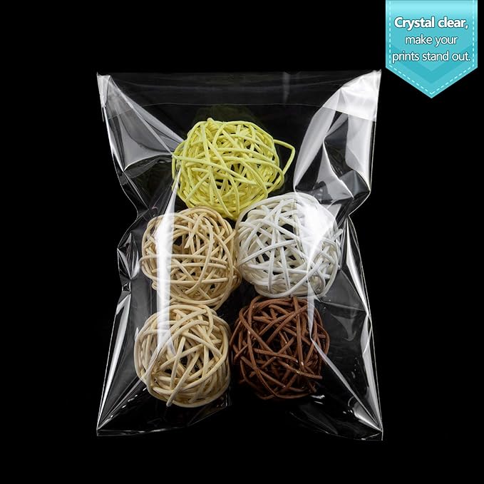 Golden State Art, Pack of 100, 4x4 inches Acid-Free Crystal Clear Sleeves Storage Bags for Photo Prints Framing Mats Mattes