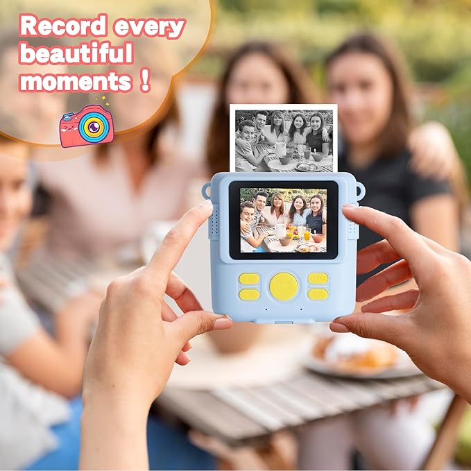 12 Rolls Instant Print Camera for Kids Refill Print Paper - Hikkon Thermal Print Paper Rolls Photo Print HD Printing for Most Kids Instant Camera - Paper Only(White-12)
