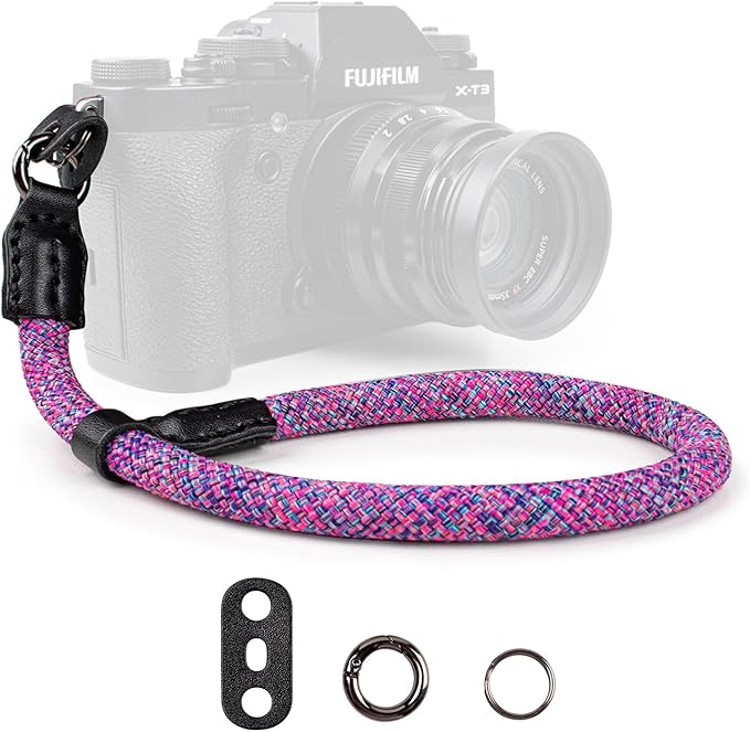 VOVMOEYA Rope Camera Wrist Strap,Camera Hand Strap Compatible with A6400 A6000 A7 IV,for Fujifilm X100V for Nikon Zf Z30 for Canon EOS R6 R7 R8 R10 Camera Wrist Straps for dslr