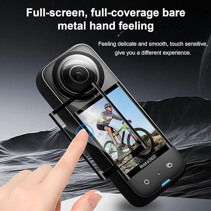 Screen Protector for Insta360 X5 Accessories (2 Pack), Tempered Glass LCD Display Film Screen Protective Cover for Insta 360 X5, Ultra Thin High Definition Full Coverage Anti-Scratch
