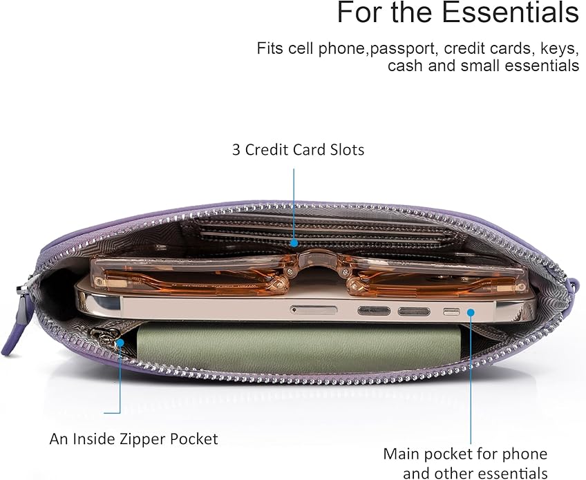 befen Genuine Leather Wristlet Clutch RFID Blocking Bag Cell Phone Wallet Purse Wristlet Wallet Purses and Handbags for Women