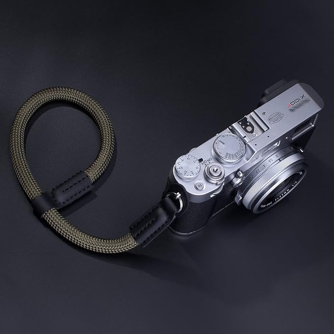 Camera Wrist Strap, Rope Camera Strap Wrist for DSLR SLR Mirrorless Cameras Hand Strap Black Green