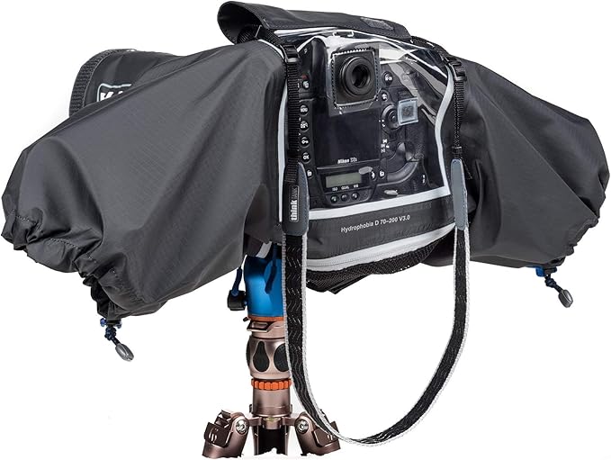 Think Tank Hydrophobia D 70-200 V3 Camera Rain Cover for DSLR and Mirrorless Cameras with 70-200mm f/2.8 Lens (Black)