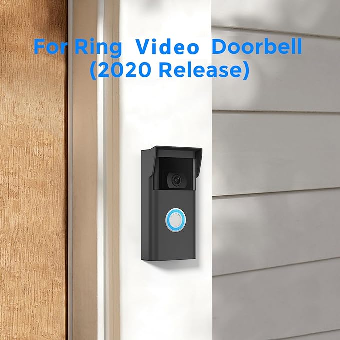 Silicone Skin Case Cover Compatible with Ring Video Doorbell 2nd Gen-Protect Your Ring 2nd Gen Doorbell from Direct Infringement of Sun Glare,Weather & UV