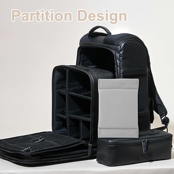 2 Pcs Camera Bag Dividers Shockproof Protecting Camera Lens Storage Bag Inserts Partition Divider for Travel Photography Enthusiast Professional Photographers